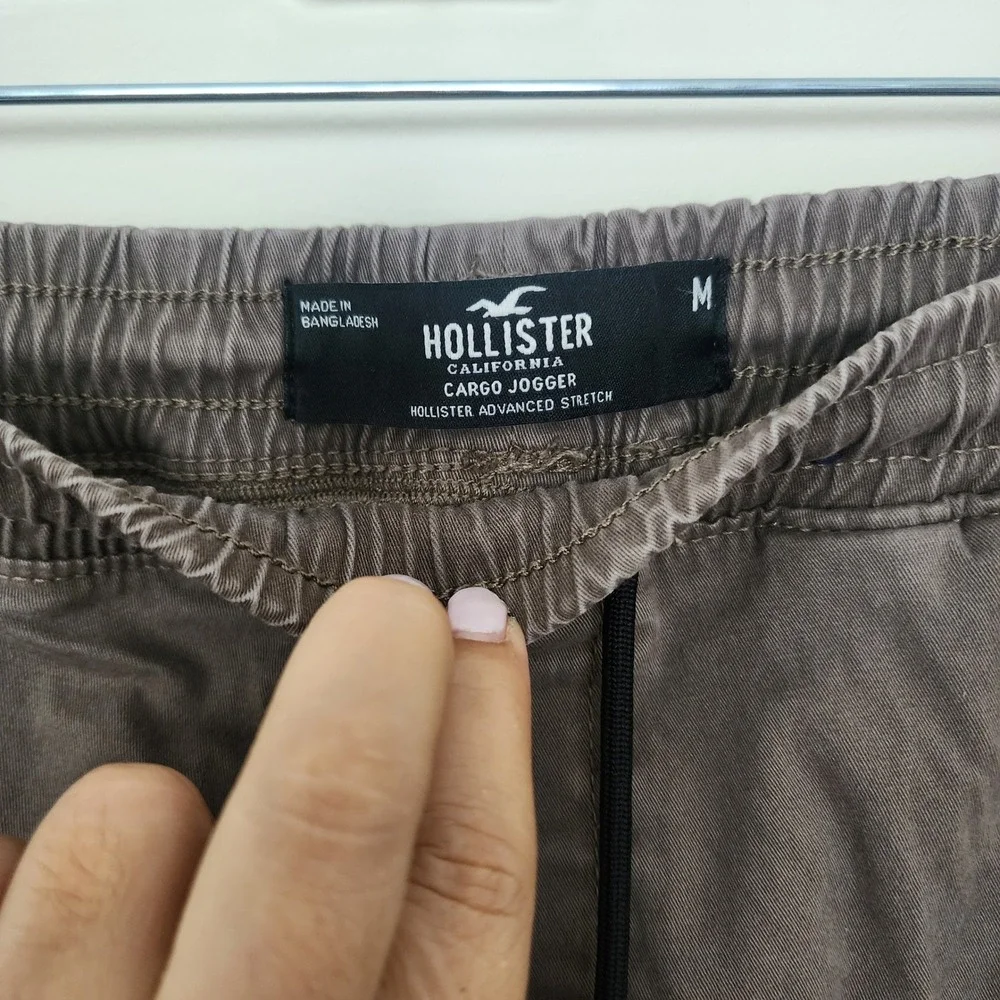 Hollister Mens Cargo Jogger Advanced Stretch Pants Brown Utility Size M